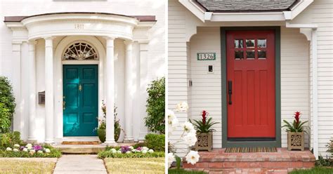 12 Best Front Door Colors For a White House