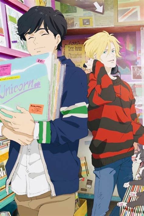 Banana Fish Ash And Eiji Official Art Anime Gay Fish Banana Art