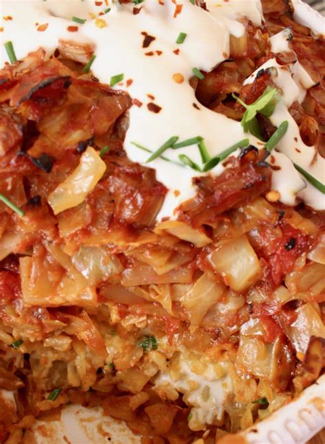 Unstuffed Cabbage Roll Casserole Recipe • Veggie Society