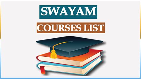 SWAYAM Courses List 2024 PDF Current and New Upcoming Certificate Courses