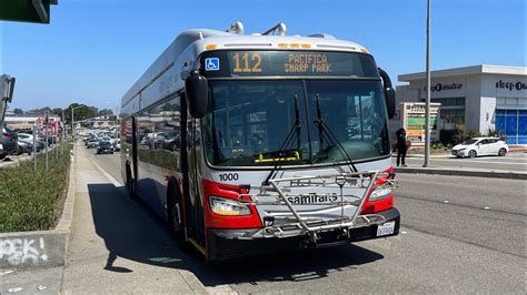 ⁴ᴷ⁶⁰ NEW BUS SamTrans 2023 New Flyer XE40 1000 on Route 112 YouTube