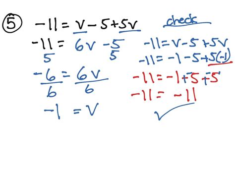 Solving Equations With Variables On One Side Of The Equal Sign Math