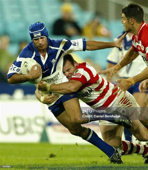 Johnathan Thurston of the Bulldogs in action during the round six NRL ...