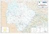 Mapa físico del Estado de Mato Grosso del Sur Gifex