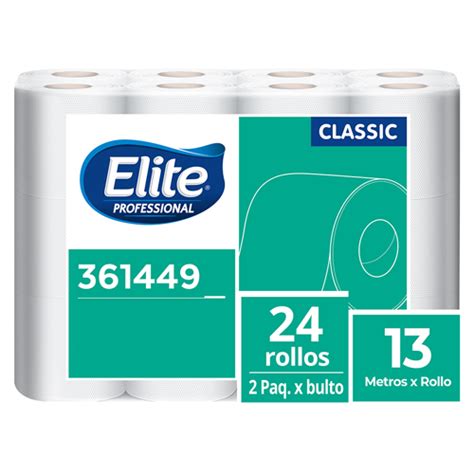 Papel Higienico Elite Jumbo Blanco Plus Mts X Rollos Real