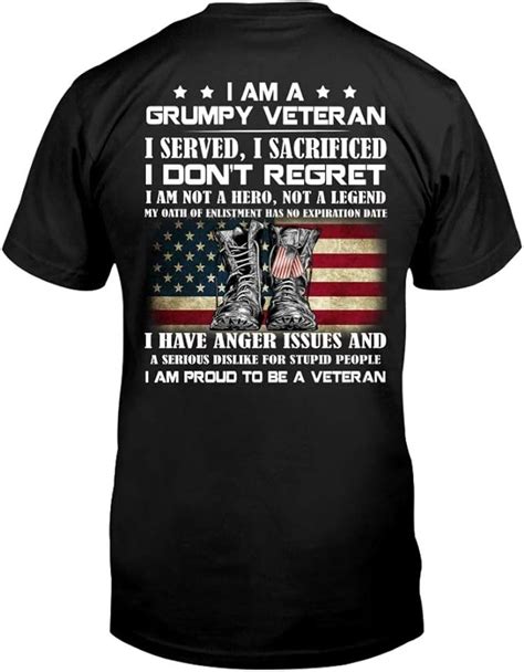 LeetGroupAU I AM Proud To BE A Veteran T Shirt Amazon Au Fashion