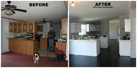 Interior Single Wide Mobile Home Remodels Before And After