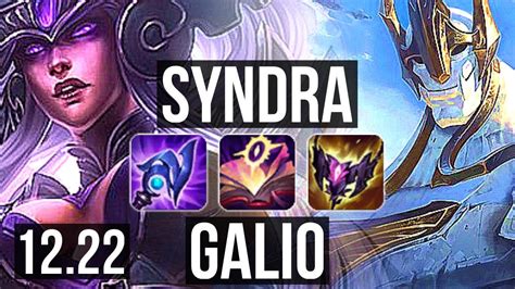 SYNDRA Vs GALIO MID 13 2 12 Rank 7 Syndra Godlike KR Challenger