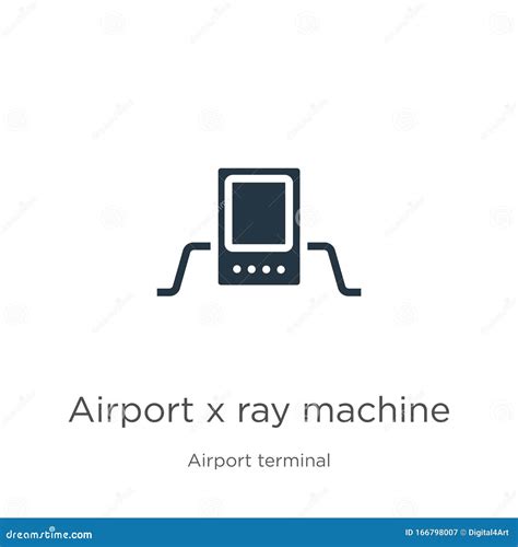 Airport X Ray Machine Icon Vector Trendy Flat Airport X Ray Machine