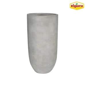 Vigoro 10 In Clovis Medium Gray Smooth Cement Composite Round Cylinder