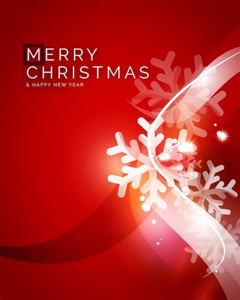 Premium Vector | Red christmas snowflakes abstract background