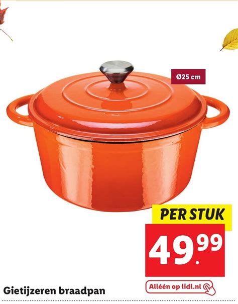 Gietijzeren Braadpan Aanbieding Bij Lidl