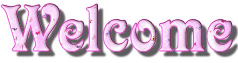 Welcome (in Glitter Text)