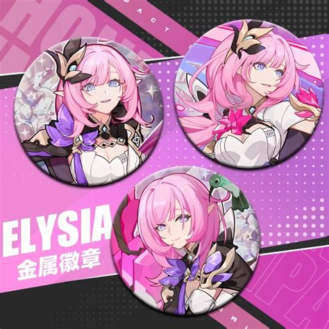 Honkai Star Rail Anime Pins Cosplay Elysia Bronya Durandal Misteln