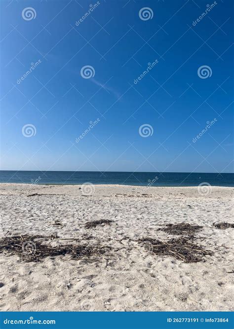White Sands Blue Water and Blue Skies. Siesta Key the No.1 Beach in America Stock Image - Image