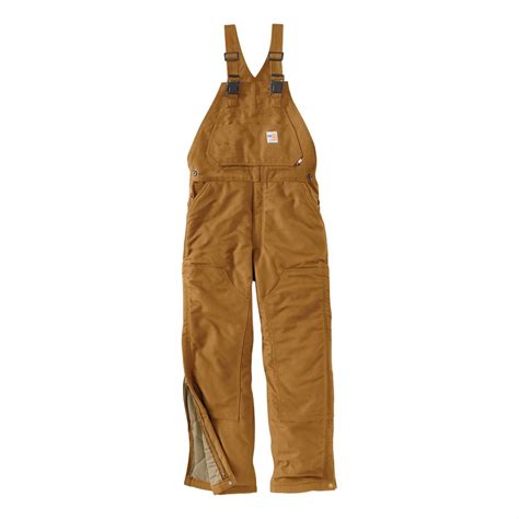 Carhartt Fr Duck Bib Overall Quilt Lined