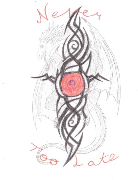 Never Too Late Tattoo Design2 by BloodRose19000 on DeviantArt