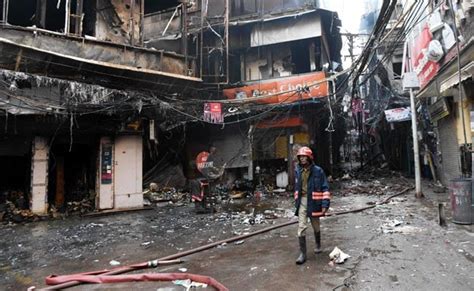 Bhaghirath Palace Delhi Fire Fire In Delhi S Electronics Mega Market