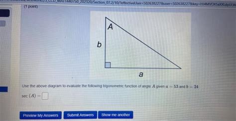 Solved Use The Above Diagram To Evaluate The Following Chegg