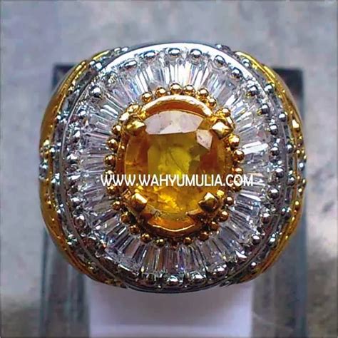 Cincin Permata Yellow Safir (SOLD) - batu-permata