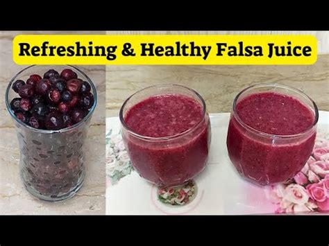 Refreshing Falsa Juice Recipe Homemade Healthy Falsa Juice Easy And