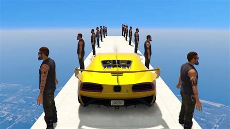 Gta 5 Crazy Sky Car Parkour Youtube