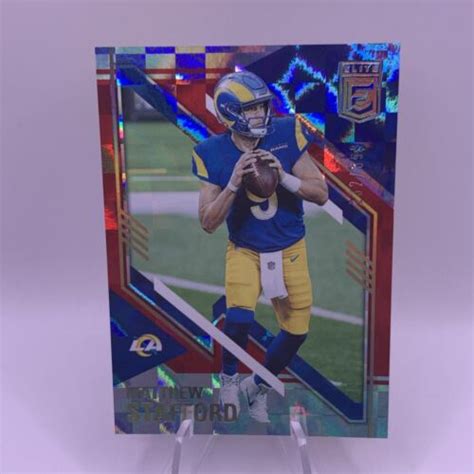 Matthew Stafford 2021 Panini Donruss Elite Checkered 399 49 Rams EBay