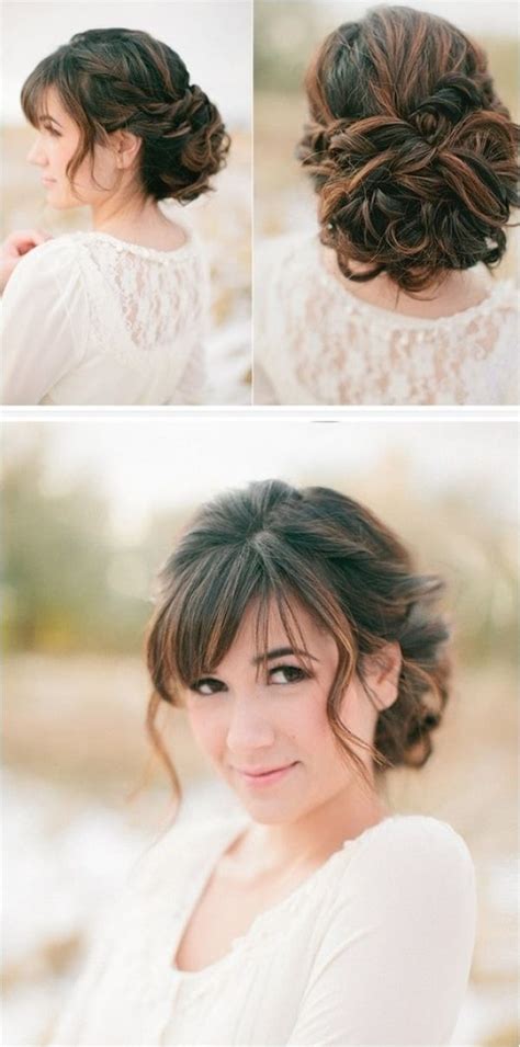 Prom Hairstyles For Long Hair Updos With Bangs