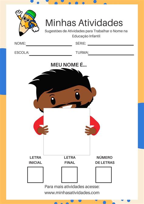 Caderno Atividades Para Trabalhar O Nome