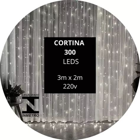 Cortina De Led 300 Led Branca Frio 3m X 2m 220v Luz Fixa Parcelamento