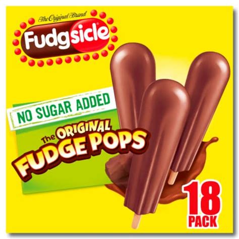 Popsicle Fudgsicle No Sugar Added Original Fudge Frozen Dairy Dessert