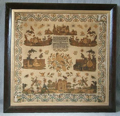 Antique Samplers And Needlework Madelena