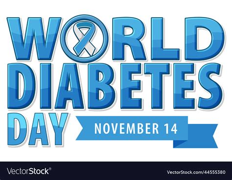 World diabetes day poster design Royalty Free Vector Image