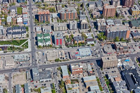 Aerial Photo 17 Avenue Sw Calgary