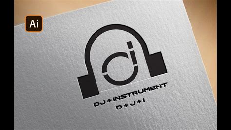 Adobe Illustrator Tutorial How To Design Dj Logo Typography Text D J I In Adobe