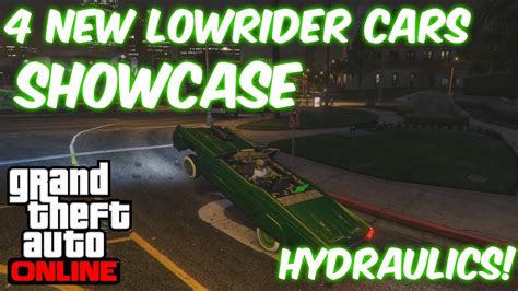 Lowrider Dlc Car Showcase Hydraulics Gta 5 Online 4 New Cars