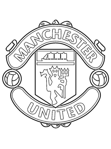 Manchester United Coloring Page - Funny Coloring Pages