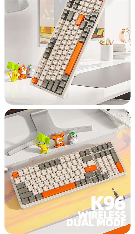 ZIYOULANG K Wireless Mechanical Keyboard Dual Mode G BT In Receiver Hot Swappable
