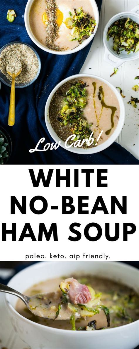 Creamy Ham Soup With Cauliflower Low Carb Whole Recipe Ham