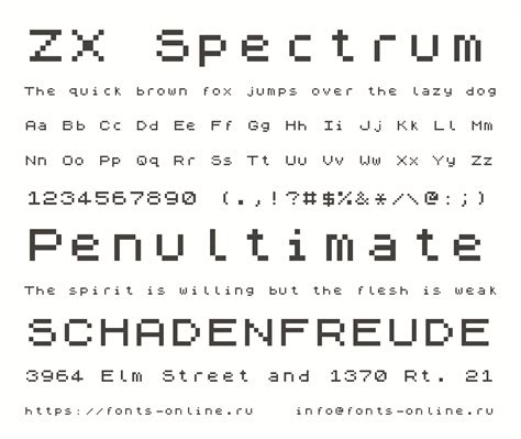 Zx Spectrum Font