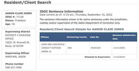 Idaho Inmate Search – ID DOC Offender Lookup