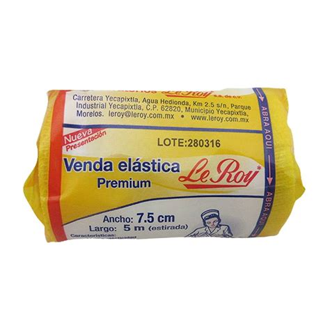 Venda elástica Le Roy ancho 7 5 cm X 5 m de largo 1 pza Walmart