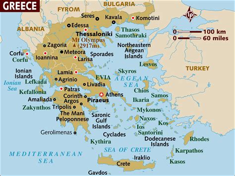 Map Of Greece Basic Maps Of Greece And Greek Islands