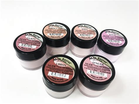 Amazon Mia Secret Nude Nail Art Powder Kit 6pcs Urban Guilty D Nude Perfect Tan Angel
