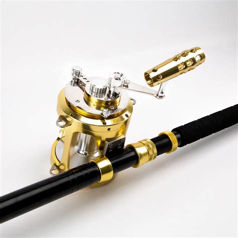 5ft 6inch 80-130lbs 50W 80W Saltwater Fishing Rods And Reels Combos For ...