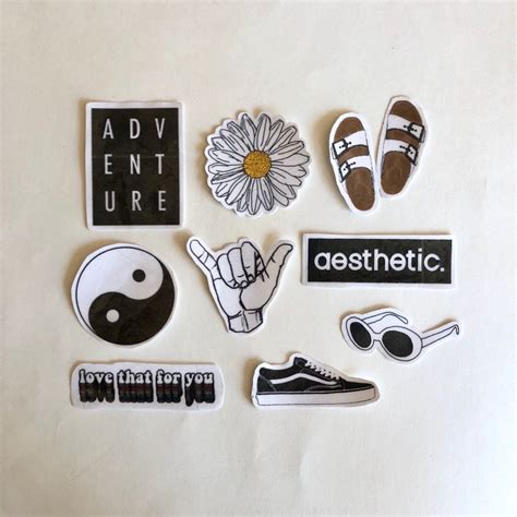 Rainbow Aesthetic Waterproof Stickers Laptop Stickers, Vsco Stickers, Aesthetic Sticker Pack ...