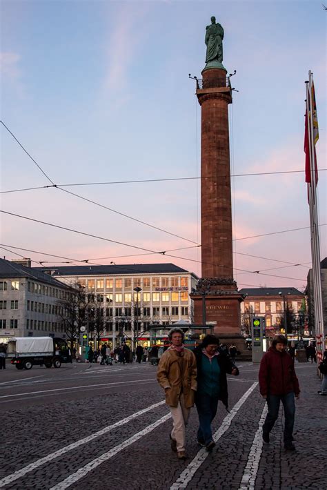 Luisenplatz Zur Blauen Stunde Luisenplatz Darmstadt Flickr