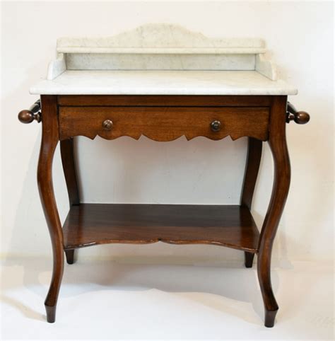 Antique Washstand With White Marble Top Smeerling Antiques