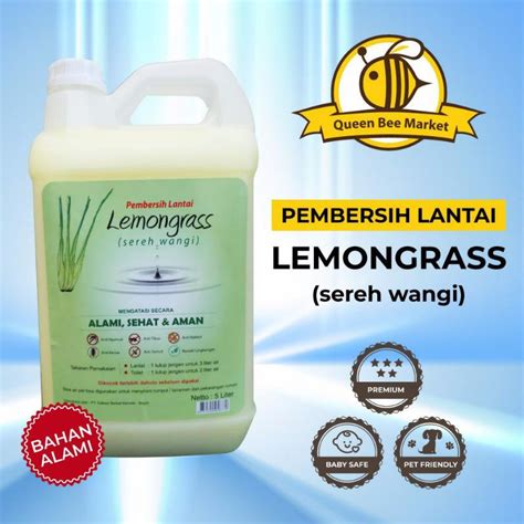 Cairan Pembersih Lantai Sereh Wangi Lemongrass 5 Liter Karbol Sabun