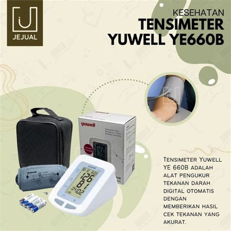 Promo Yuwell Tensimeter Digital Alat Test Tes Cek Tekanan Darah Tensi